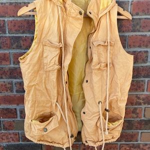 Yellow cargo vest